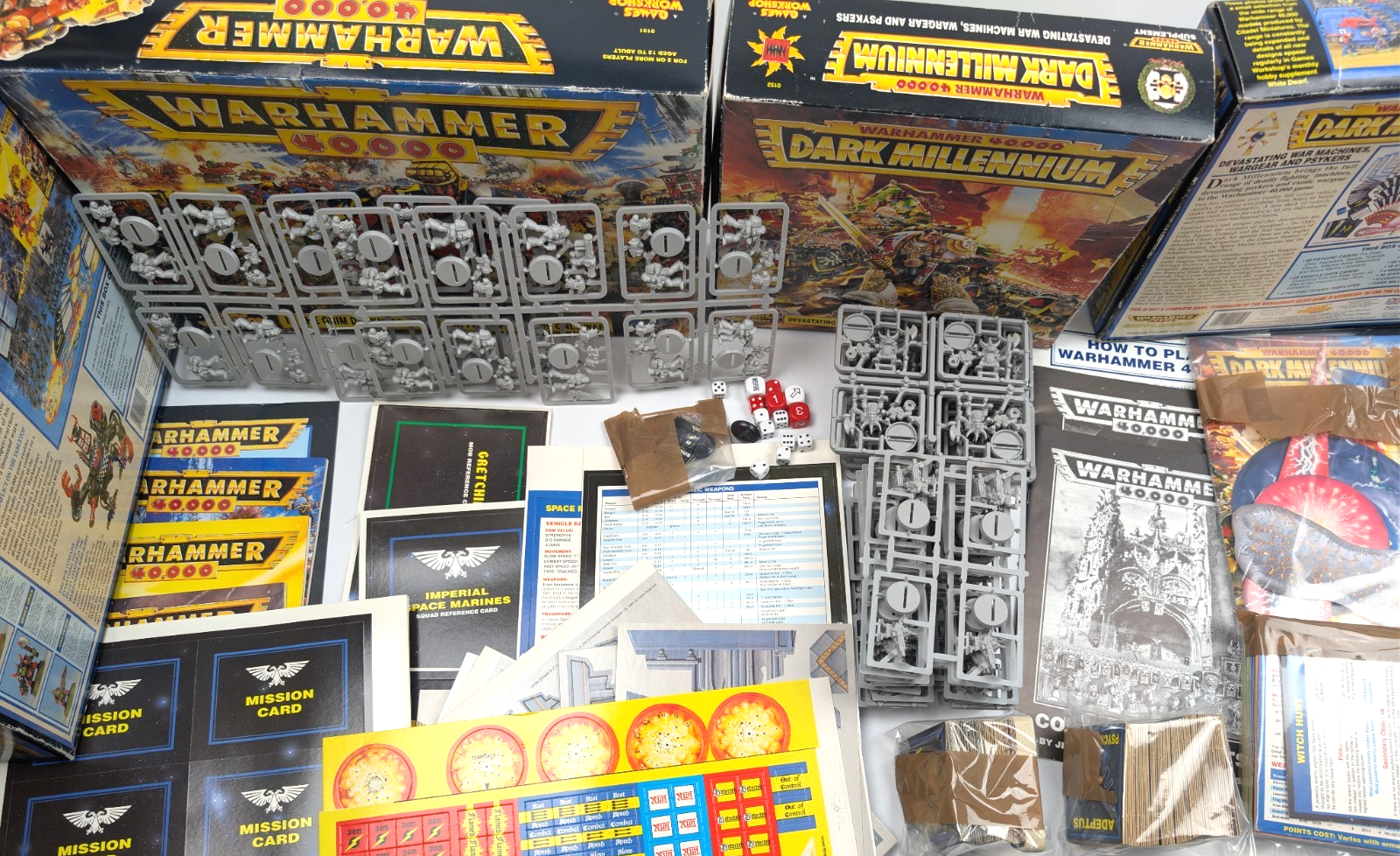 Warhammer 40k 2nd Edition Starter Set + Dark Millennium 100% complete ON SPRUES