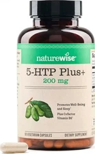 **NatureWise 5-HTP 200mg Supplement - Mood Support and Natural Sleep Aid for is