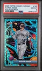 2025 Topps Chrome Cosmic Aaron Judge /199 Aqua Explosion refractor PSA 8