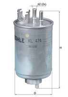 Kraftstofffilter Knecht KL 474 Passend FÜR Fiat Treibstofffilter