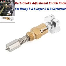 CNC Carburetor Enricher Choke Adjustment Knobs For Harley S&S Super E G B Custom