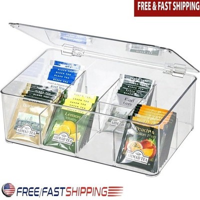 Multi-Purpose Storage Box Dustproof Adjustable Organizer W/ 8 Compartments New