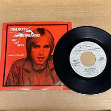 45 rpm Vintage 7” Vinyl Single Record Jukebox Tom Petty You Got Lucky