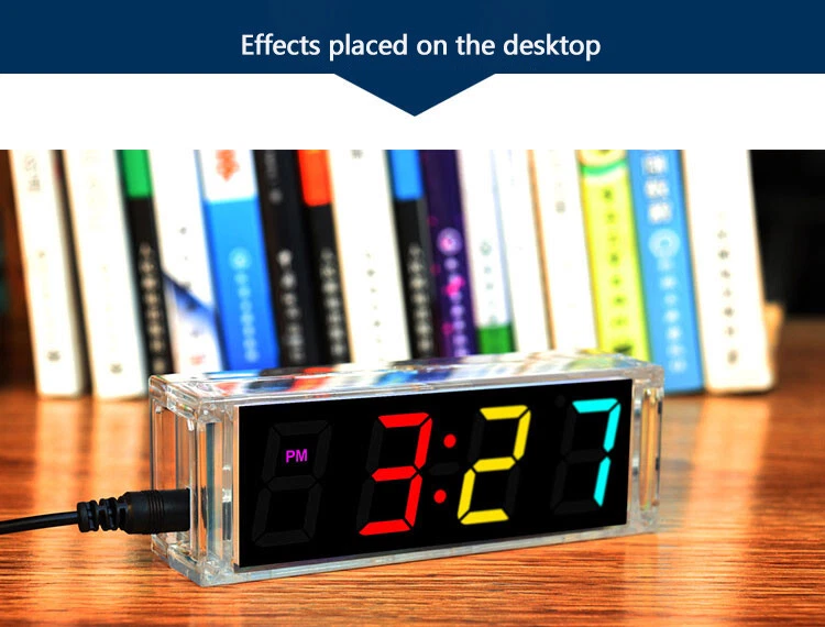 DIY Digital Clock Soldering Kit with Temperature - Learning Teaching Gift UK - Image 2 of 4