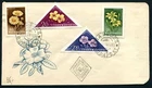 Flowers D72 Hungary 1958 FDC 4v