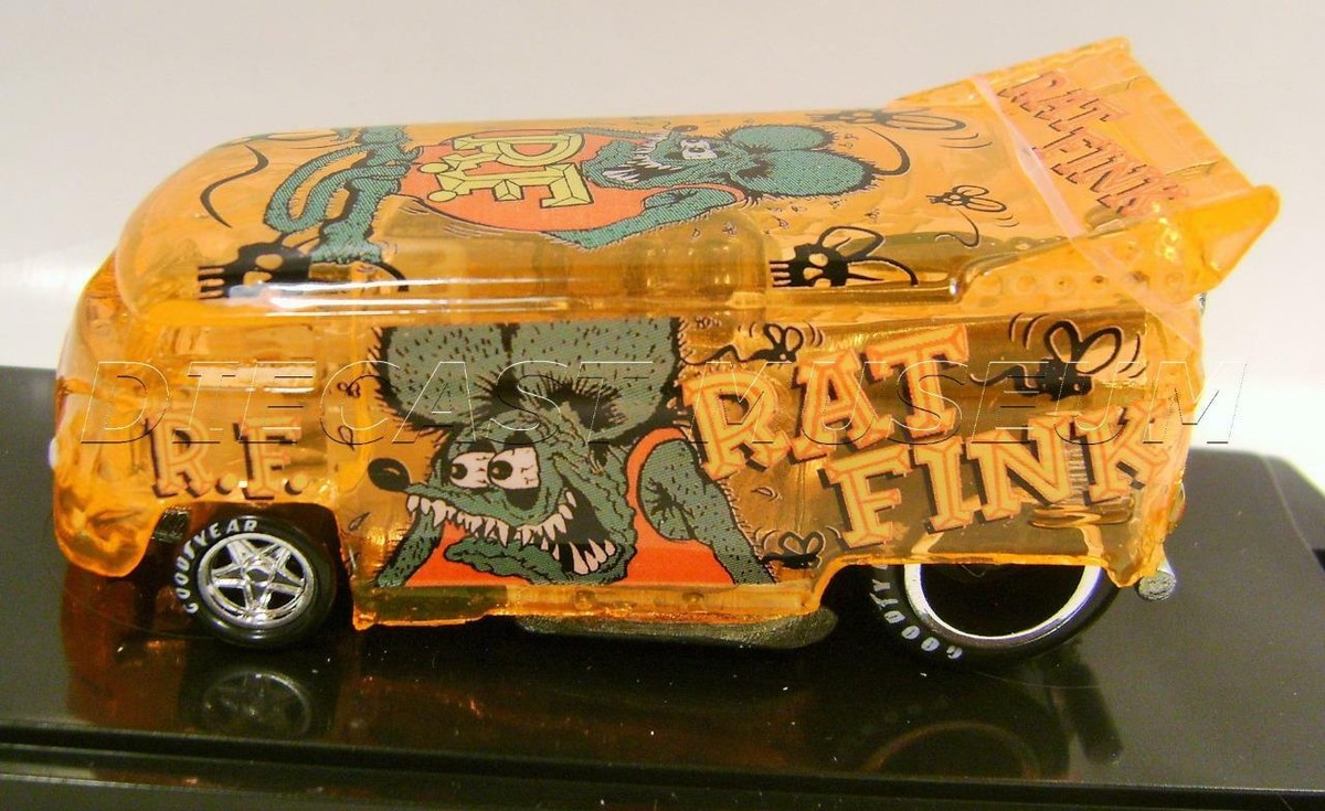 VW DRAG BUS RAT FINK ORANGE CUSTOM PLASTIC EDITION NIGHT