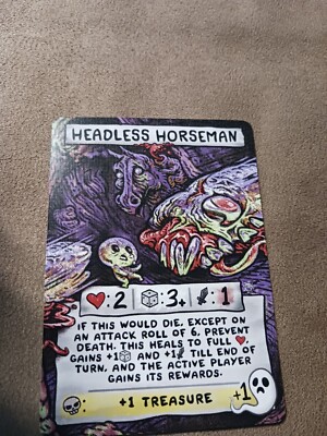 Headless Horseman Alt Art Card The Binding Of Isaac Four Souls