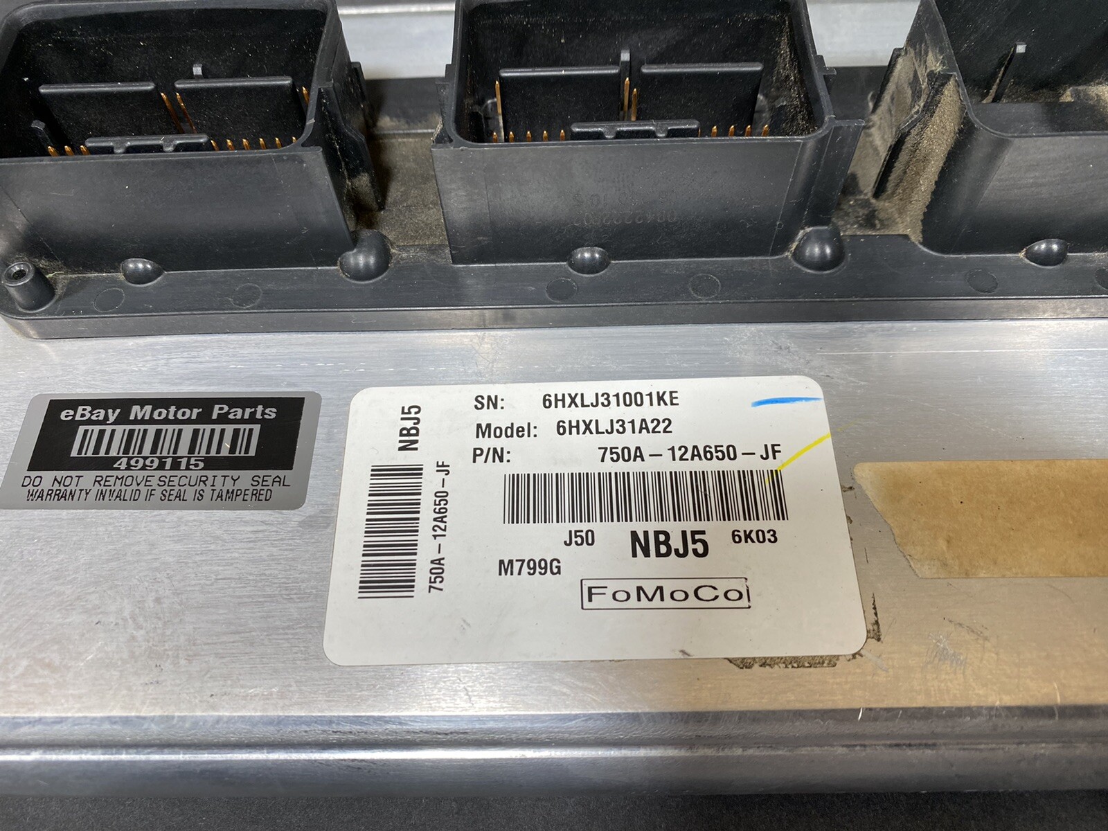 2007 MAZDA CX9 ENGINE COMPUTER CONTROL MODULE ECU 750A-12A650-JF ECM ...