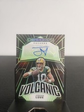 2023 Obsidian Volcanic Jordan Love Auto /25 Green Color Match Packers