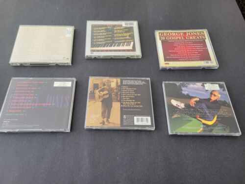 George Jones 6 CD Lot Walls Cold Hard Lived To Loneliness Friends In Gospel - Picture 2 of 4