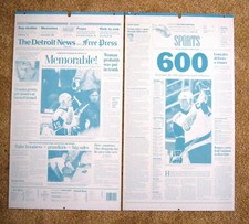 Detroit Red Wings' Capt Steve Yzerman 600 GOALS RARE Printing Plates - two 