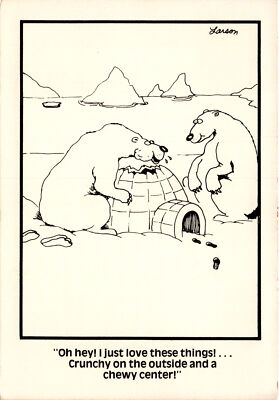Larson, Karen H. Poling, Bellevue, WA, Gary Larson, Chronicle Features Postcard