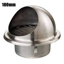 Stainless Steel Wall Vent with Weather Seal and Retainer Clips - Easy to Use