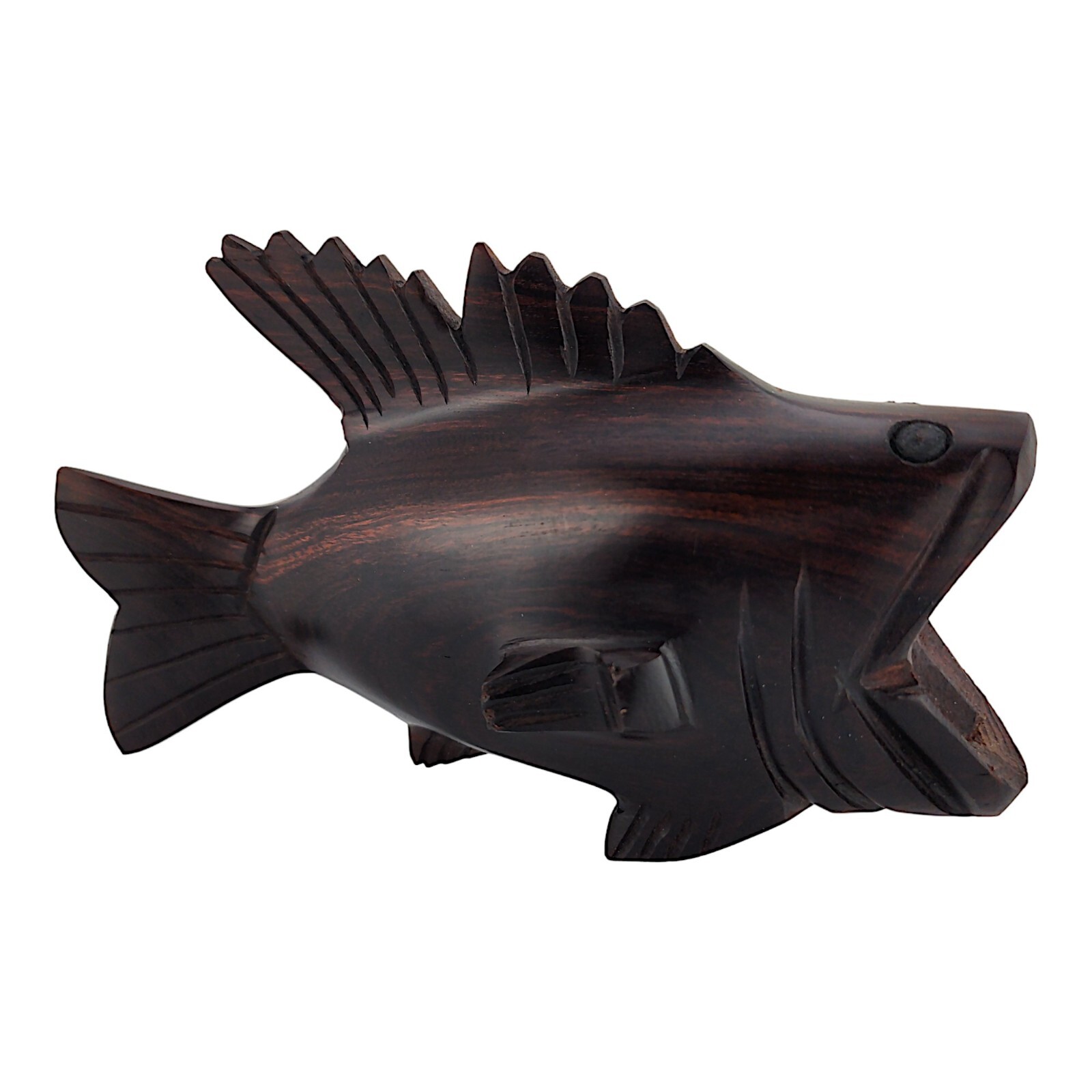 Vintage Hand Carved Ironwood Fish Sculpture Figurine