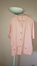 Ladies 2 Piece Light Weight Pink Knit Suit