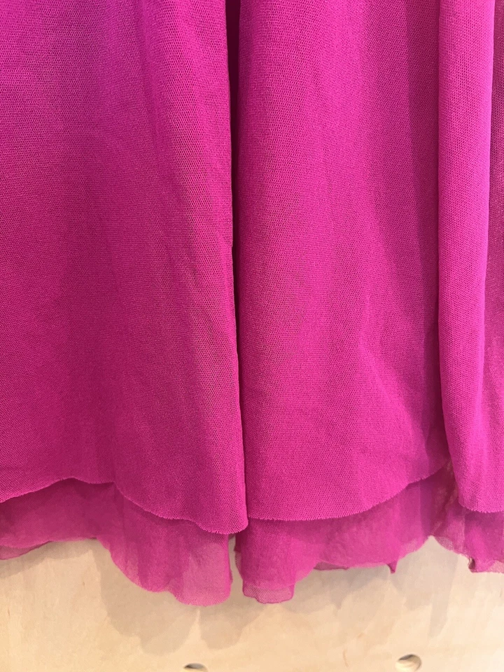 Cosabella S 码懒人连衣裙睡衣娃娃紫红色花边性感意大利制造 — 第 2/4 张图片