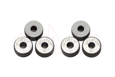 Shars 3 Pair 3/4'' Diameter HSS Coarse Medium & Fine Straight Knurling Wheel !}