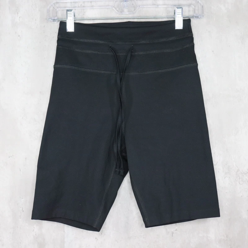 girlfriend-collective high rise 9" inseam shorts