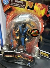 Jazwares Toys Mortal Kombat sub-zero 4” Action Figure - Damgd Package