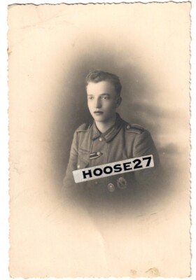Portrait junger Grenadier EK2 ISA VWA Silber AK 2.WK orig. 3054