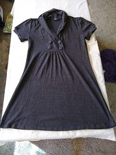 DELIRIOUS LOS ANGELES Charcoal Black Shawl Neck Sweater Dress 