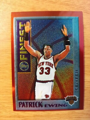 PATRICK EWING 1996-97 TOPPS FINEST BASKETBALL CARD-#M16-KNICKS     