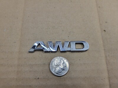 OEM AWD All Wheel Drive 3.125'' Emblem Badge Logo Nameplate Name 77835-57LOO