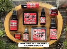 Tim Holtz Distress LUMBERJACK PLAID- OCTOBER COLOR- Oxide, Reinker, Pad 2022