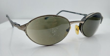 Vintage Fossil Kirby Gray Oval Metal Sunglasses FRAMES ONLY