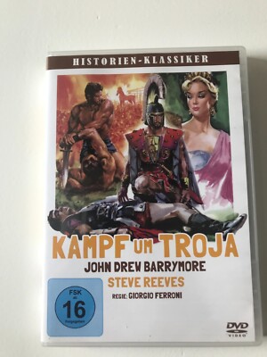 DER KAMPF UM TROJA Giorgio Ferroni JOHN DREW BARRYMORE Steve Reeves DVD 