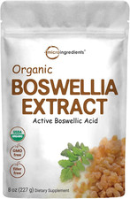 Organic Boswellia Serrata Extract Powder 8oz, Joints Knees Bones Health, Non-Gmo
