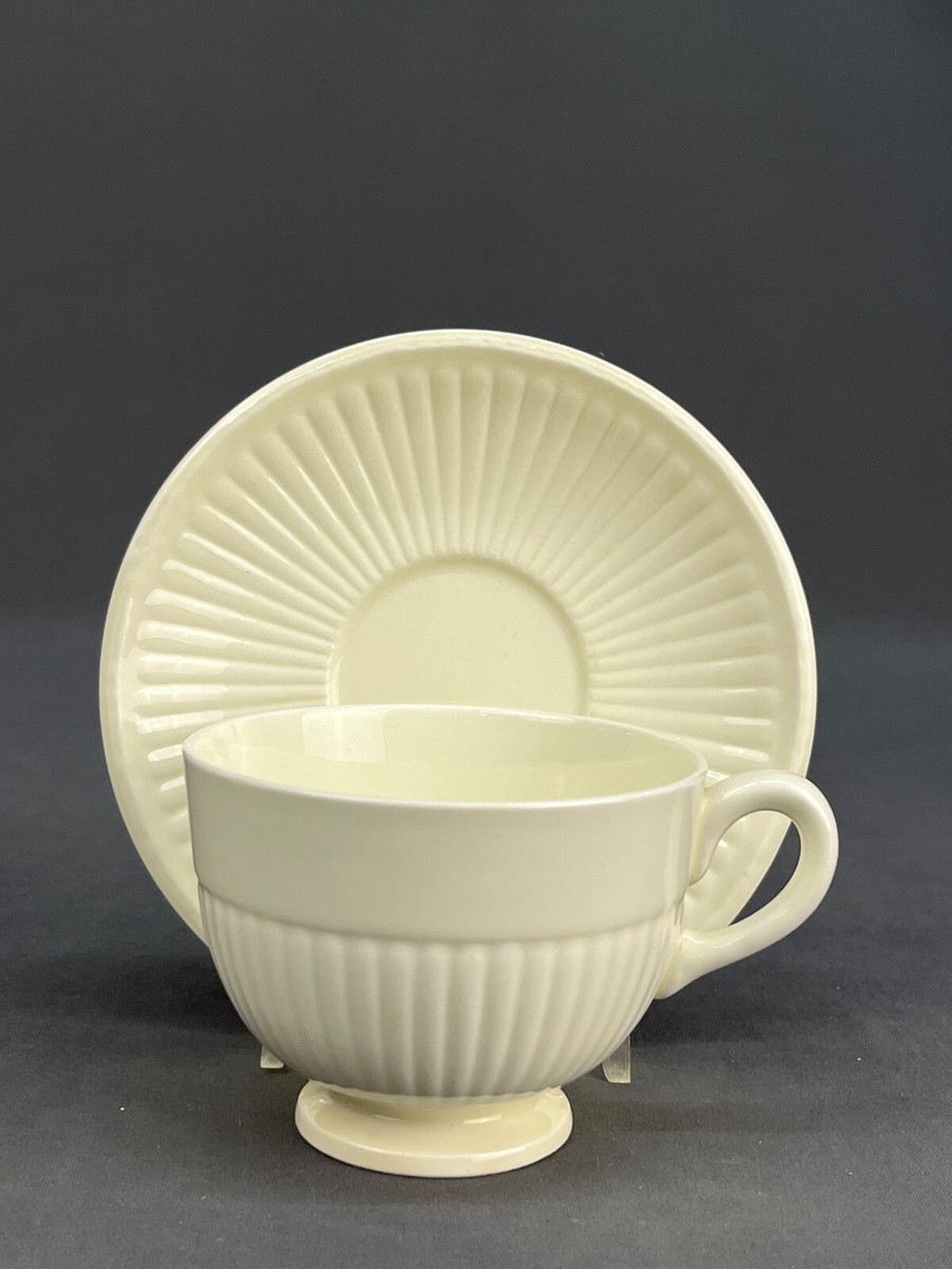 食器  EDME 11 Wedgwood EDME Off-White Footed Cup & Saucer Sets: Mint | eBay