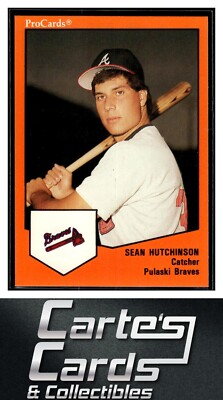 Sean Hutchinson 1989 ProCards Pulaski Braves #1909 Atlanta | eBay