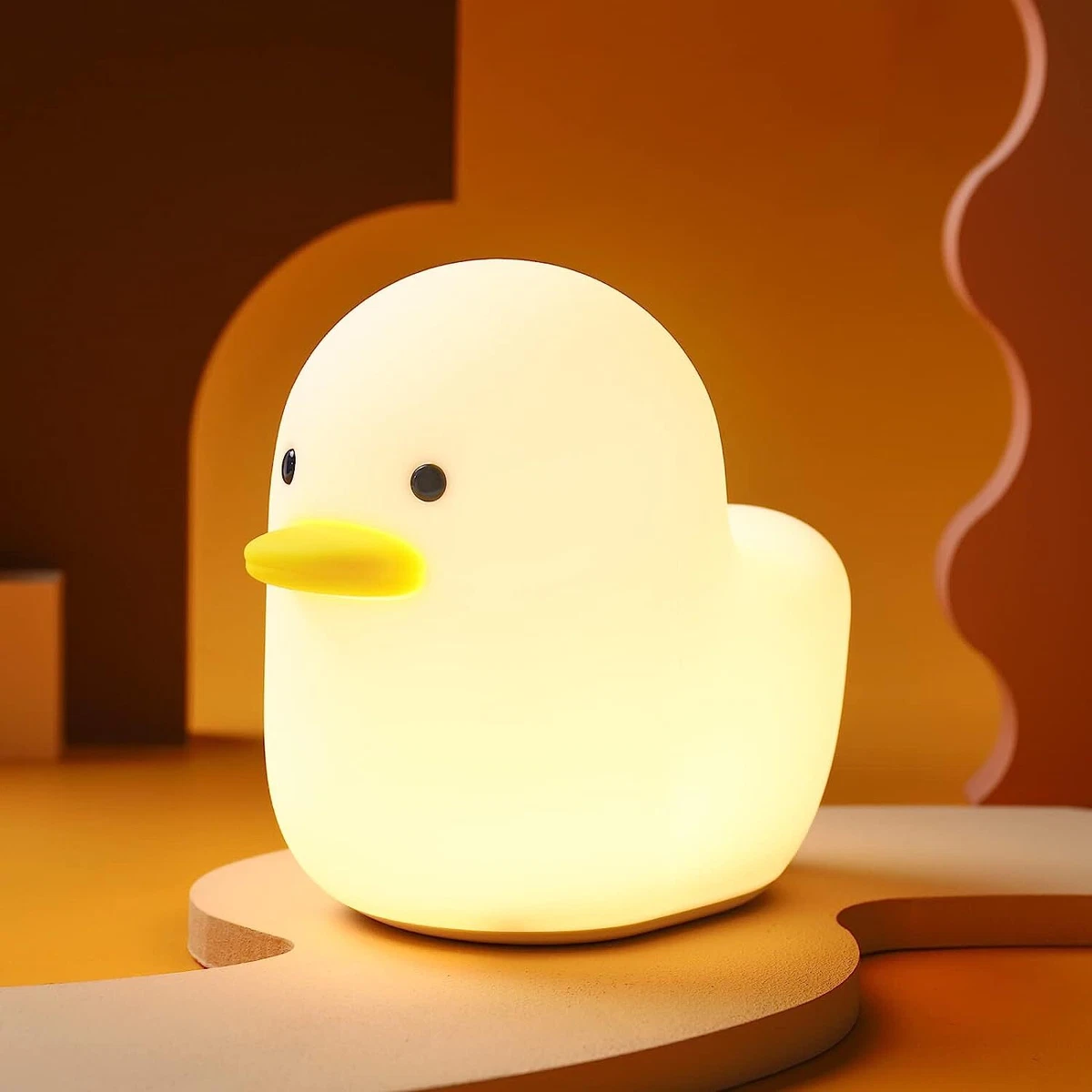 Kids Night Lights for Bedroom Cute Silicone LED Duck Lamp