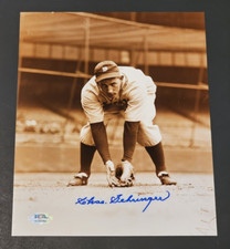 CHARLES GEHRINGER Signed 8x10 Photo-HALL OF FAME-DETROIT TIGERS-PSA