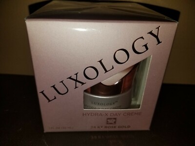 LUXOLOGY Hydra-X Day Créme  24K Rose Gold 1 FL OZ New & Sealed! SUPER RARE!!!!!!