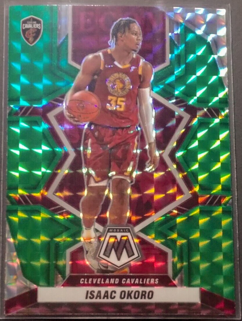 2021-22 Panini Mosaic Basketball Isaac Okoro #178 Green Mosaic