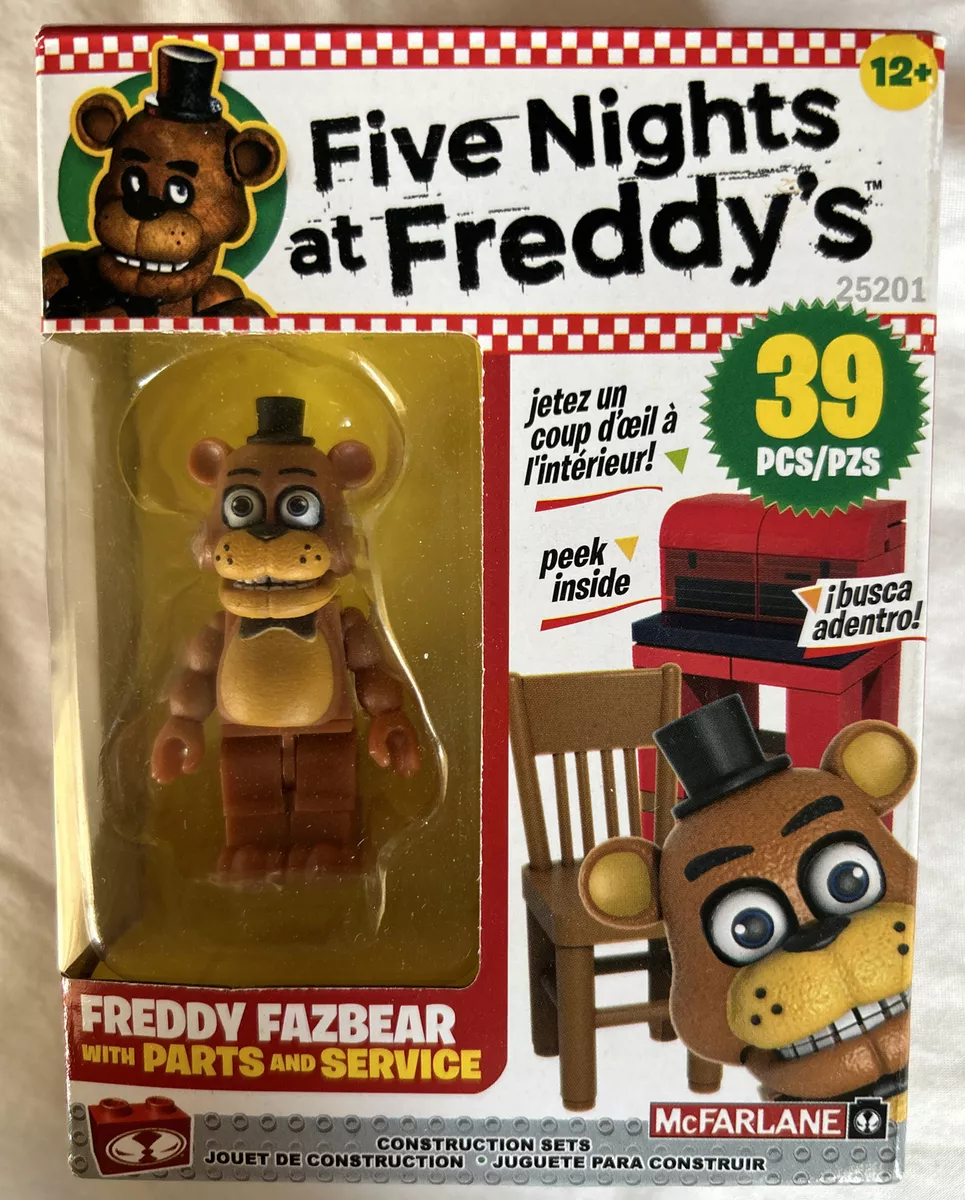 FNAF McFarlane” Freddy Fazbear Parts & Service Mini Construction Set 39  Pieces