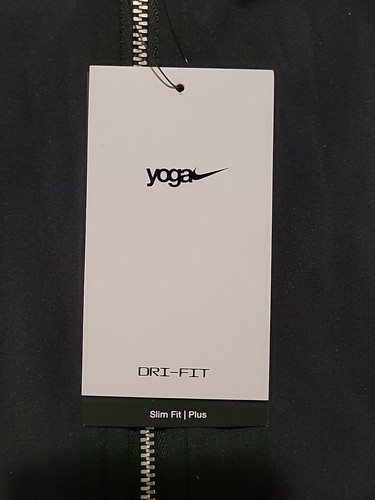 Nike Yoga Womens Dri-FIT Luxe Training Jacket Slim Fit Plus 2X DM3972-010 - Picture 2 of 3
