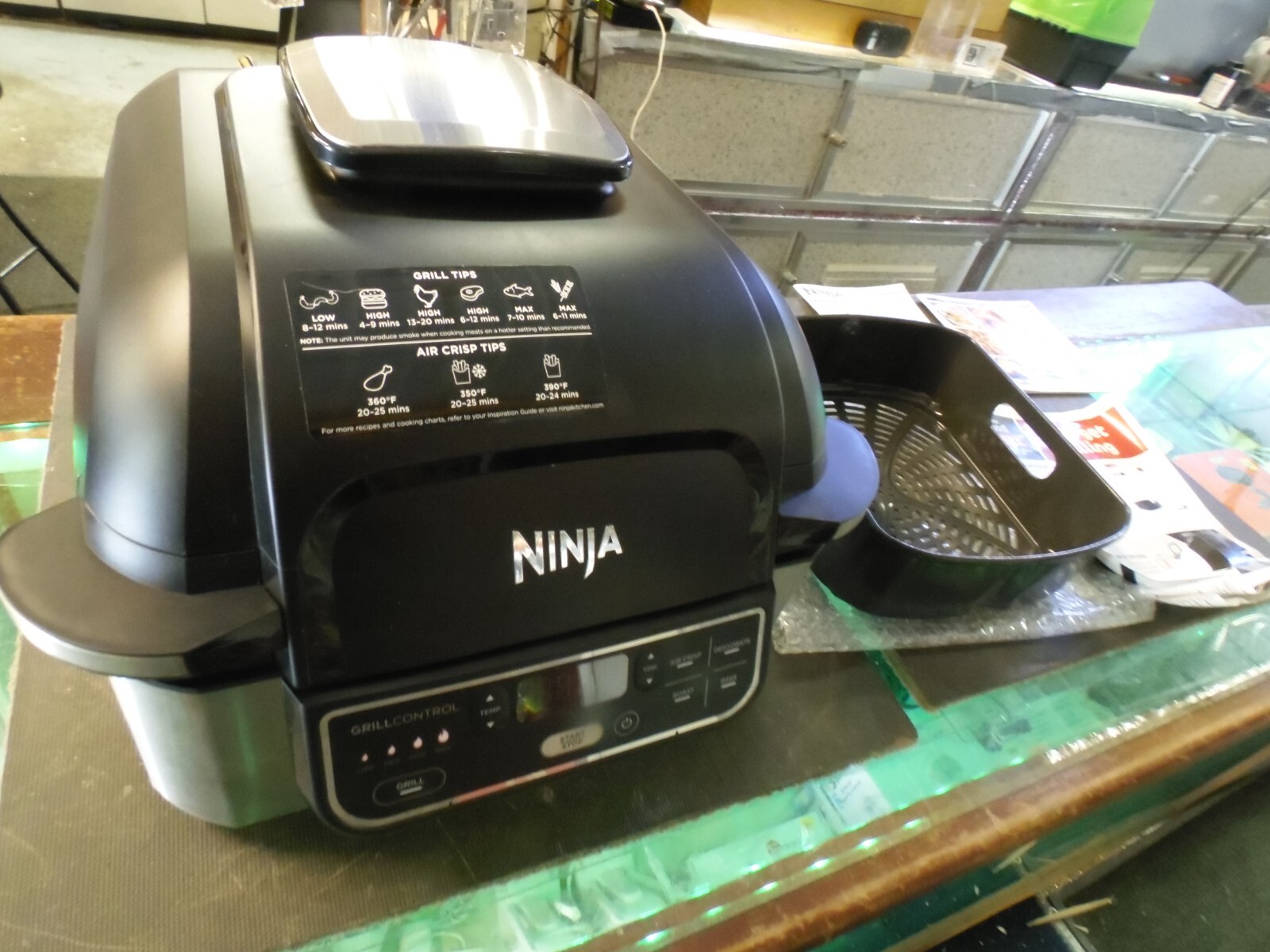 Ninja AG302 15 Foodi 5 in 1 Indoor Grill w Air Fry Roast Bake Dehydrate 787790843115 eBay