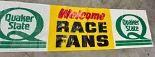 🏁 NOS Vintage Quaker State Welcome Race Fans Banner – 2x8ft with Grommets 🏎️