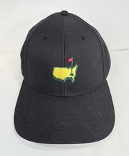Masters Golf Hat Black Performance Tech Mesh Snap Back American Needle PGA Cap