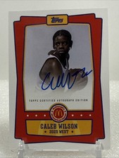 2025 Topps Chrome McDonald’s All American - on card AUTO - Caleb Wilson -B