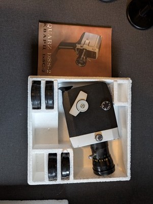 Quarz Quartz Serviced LIGHT METER Working Super 8mm Movie Camera Pandora-6 Zoom
