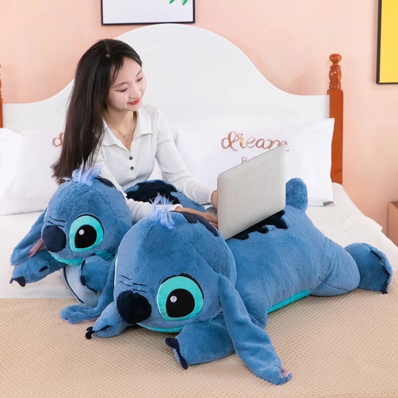 Peluche Gigante Stitch Disney 100cm Blu Morbido foto 3