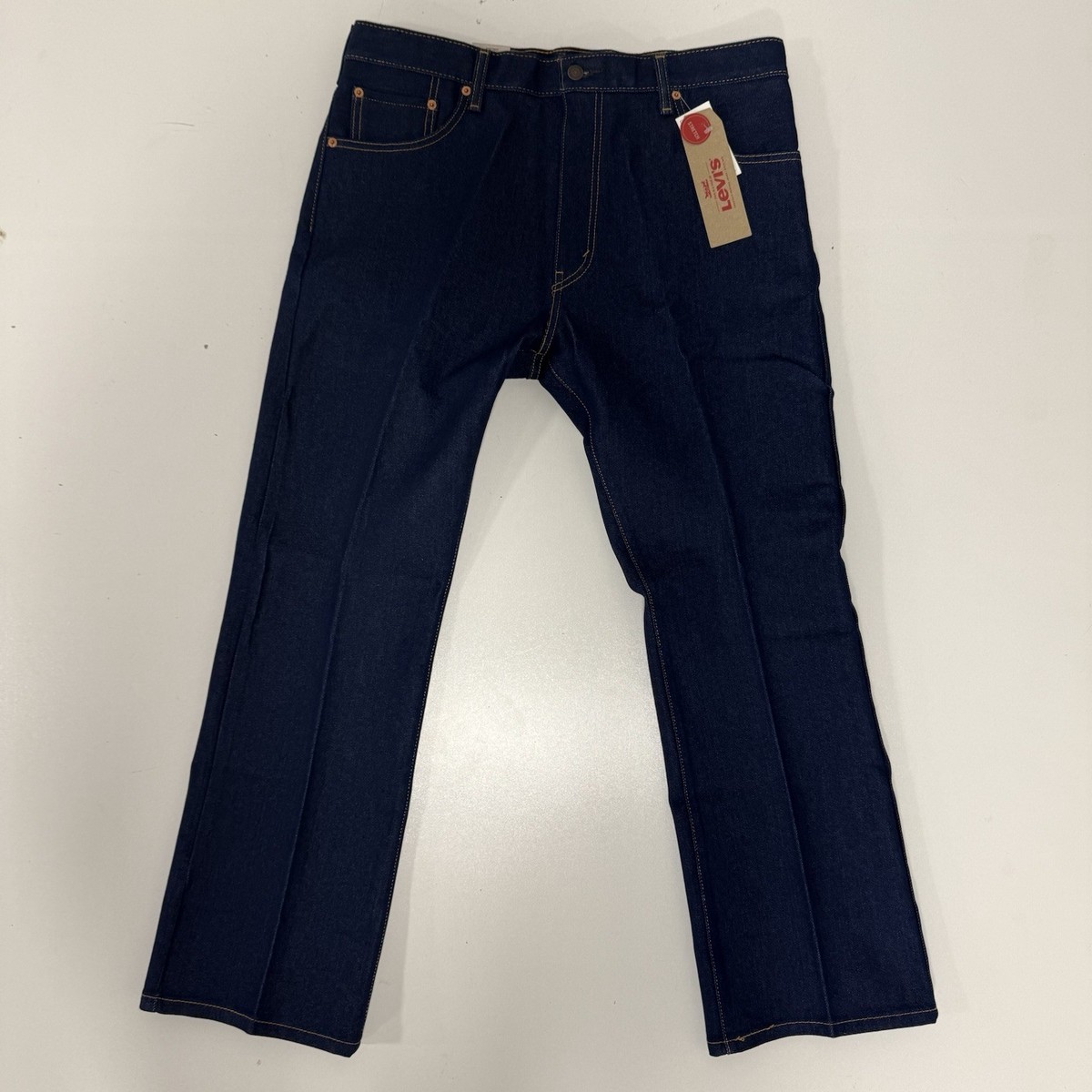 Levi's 517 Bootcut Jeans Men's 36 X 30 Stretch Dark Blue Indigo
