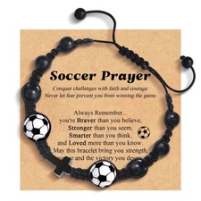 Soccer Gifts for Boys Kids 8-12, Cross Bracelet Teenage Boys...