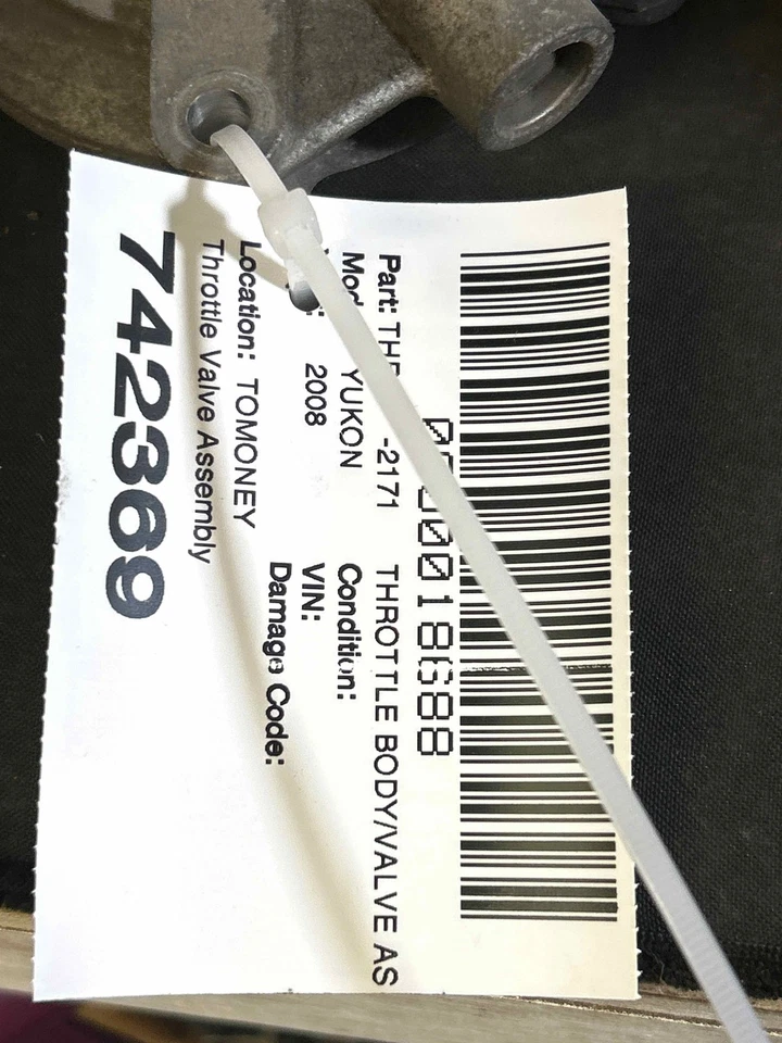 Fits 2007-2008 GMC Yukon Throttle Body OEM:12580760 Foto 4 de 4