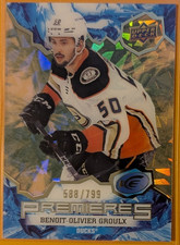 2021-22 Upper Deck Ice #217 Benoit-Olivier Groulx Rookie Green Premieres /799