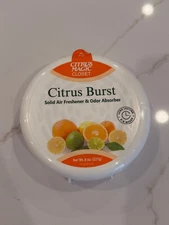 Citrus Magic Odor Absorbing Solid Air Freshener for Closets Citrus Brust